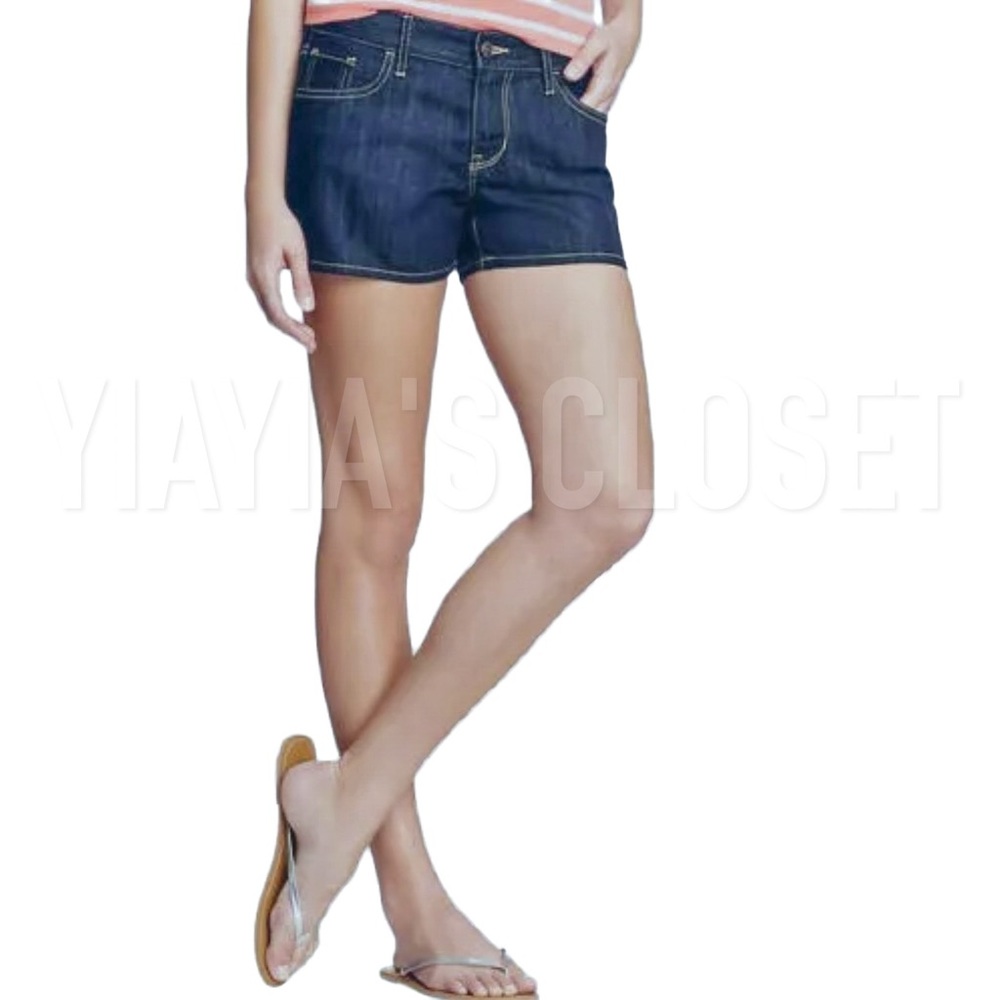OLD NAVY 8 The Diva 3.5" Denim Jean Shorts - Dark Wash